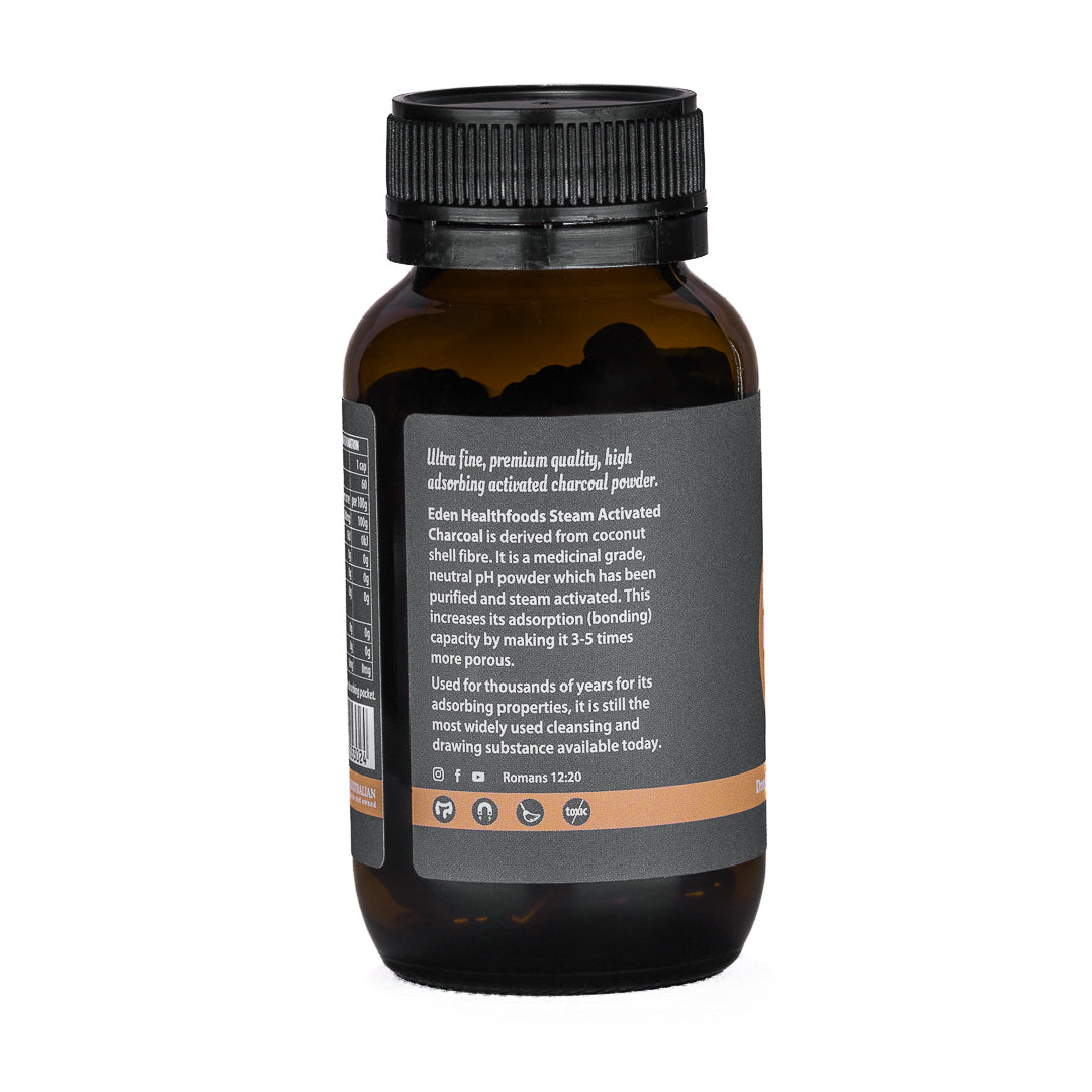 Eden Health foods Activated Charcoal, 60 CAPSULES