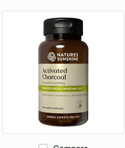Nature's sunshine Activated Charcoal 100 CAPSULES