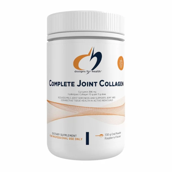 Designs For Health Complete Joint Collagen 330g Raspberry